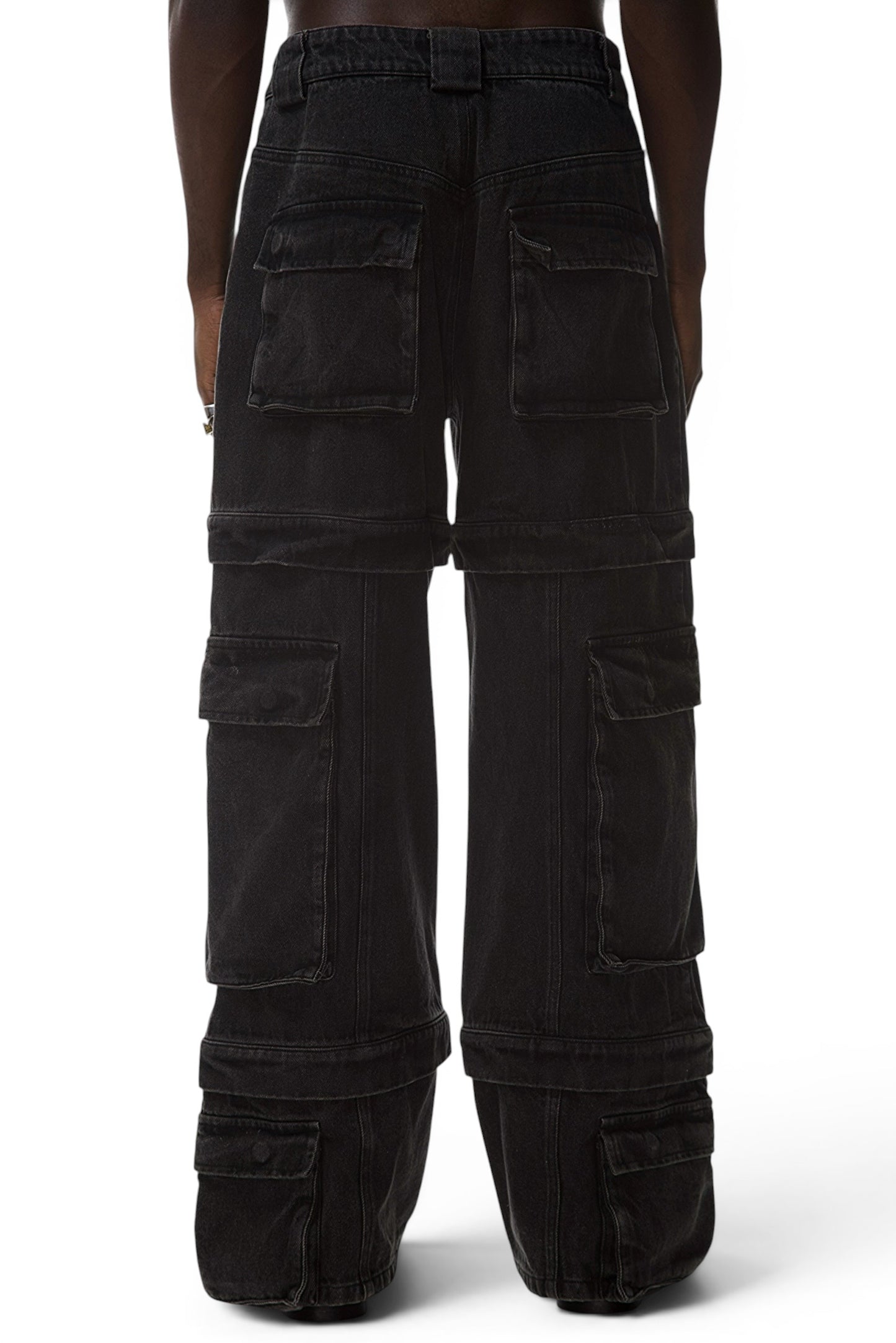 Graal « Calice » Heavy cargo black pant