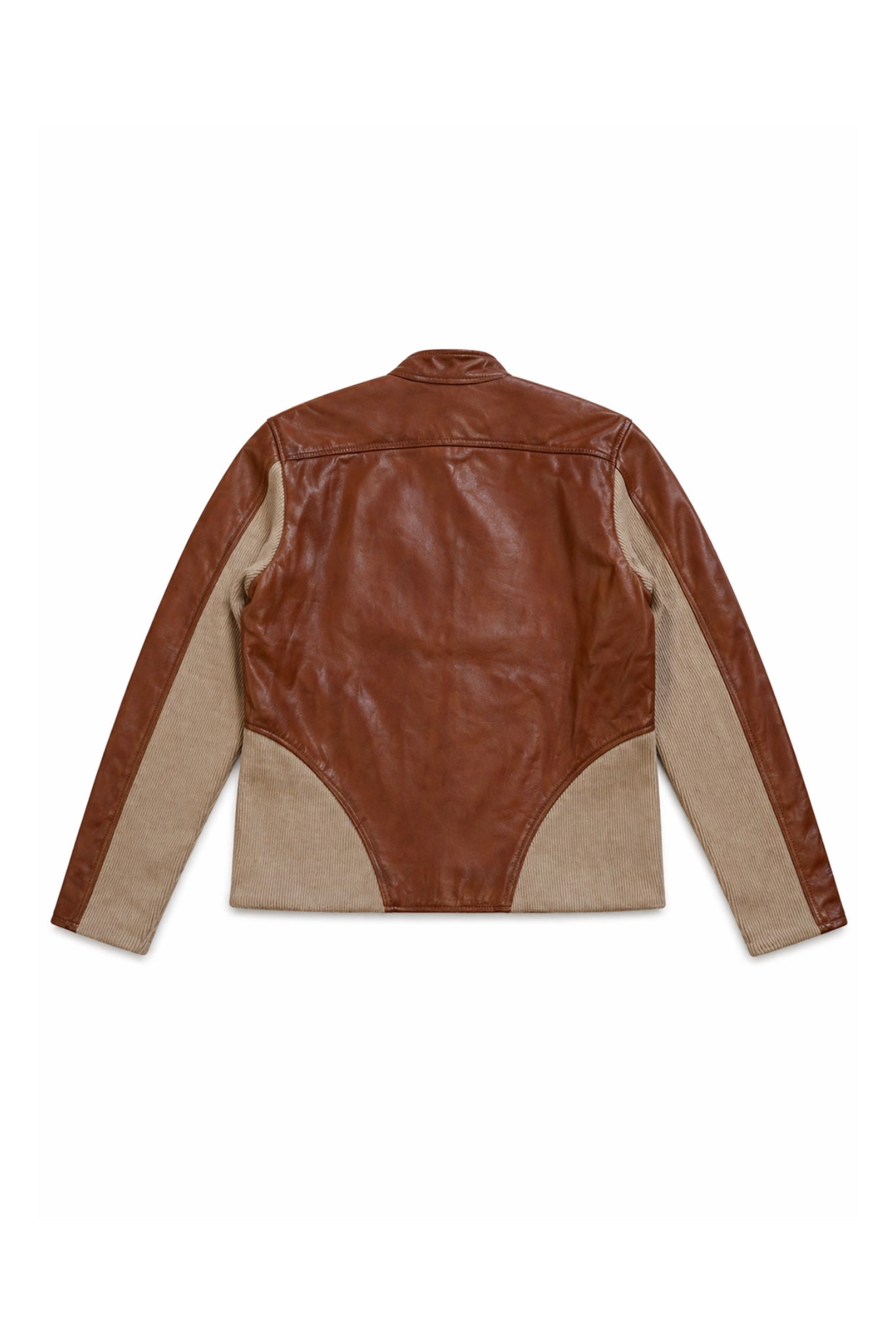 Graal Ribbed leather jacket