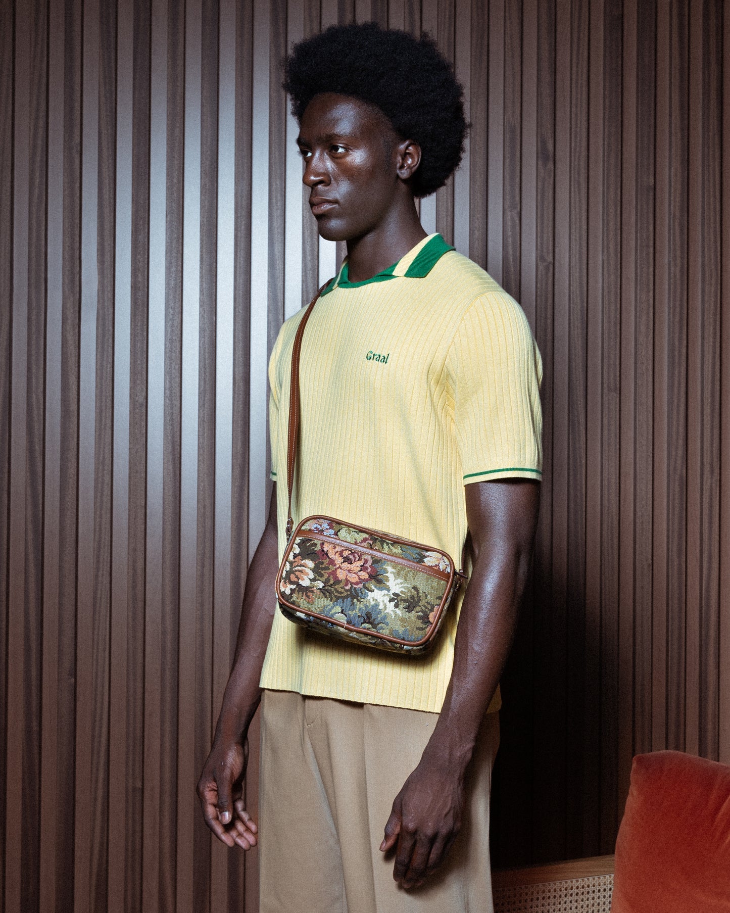 Yellow « Jersey » Knit Polo Graal