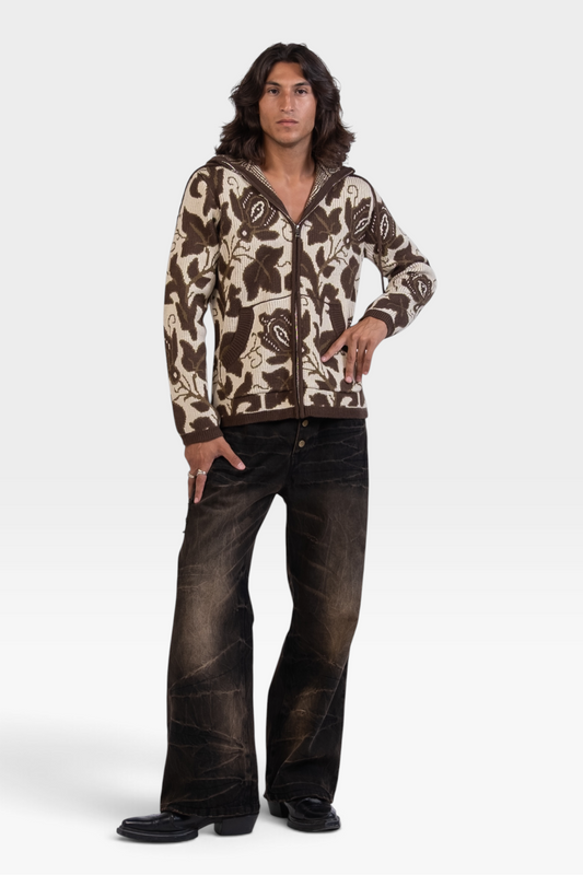 "Flora" Knit Hoodie