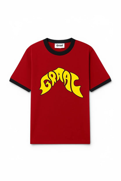 Ringed t-shirt rouge