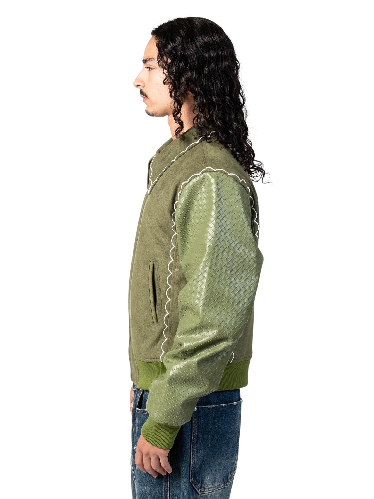 Graal "La Relique" Daim & Leather jacket