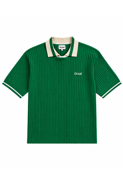 Green « Jersey » knit Polo Graal