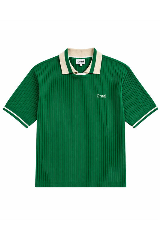 Green « Jersey » knit Polo Graal