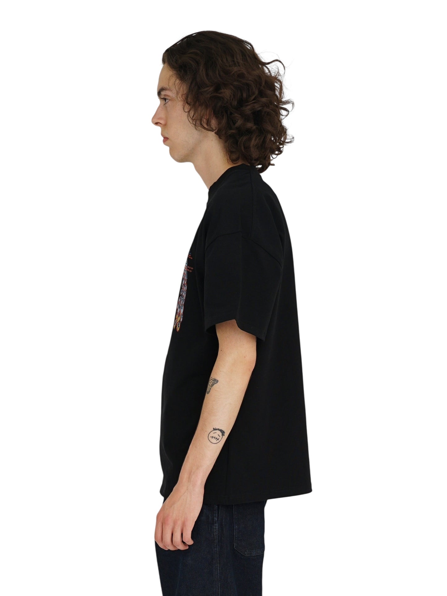 Graal « Peacock » Black T-Shirt