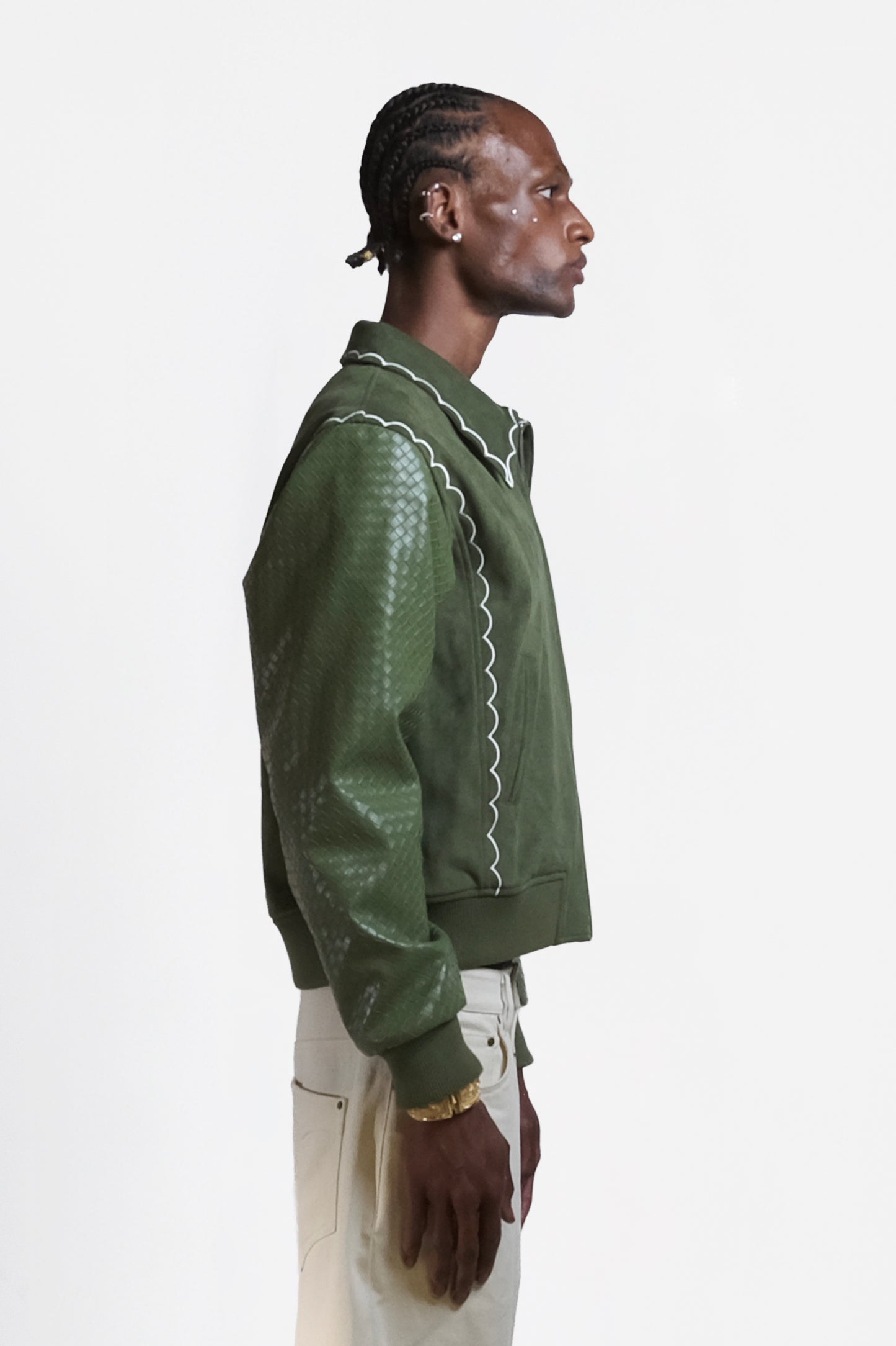 Graal "La Relique" Daim & Leather jacket