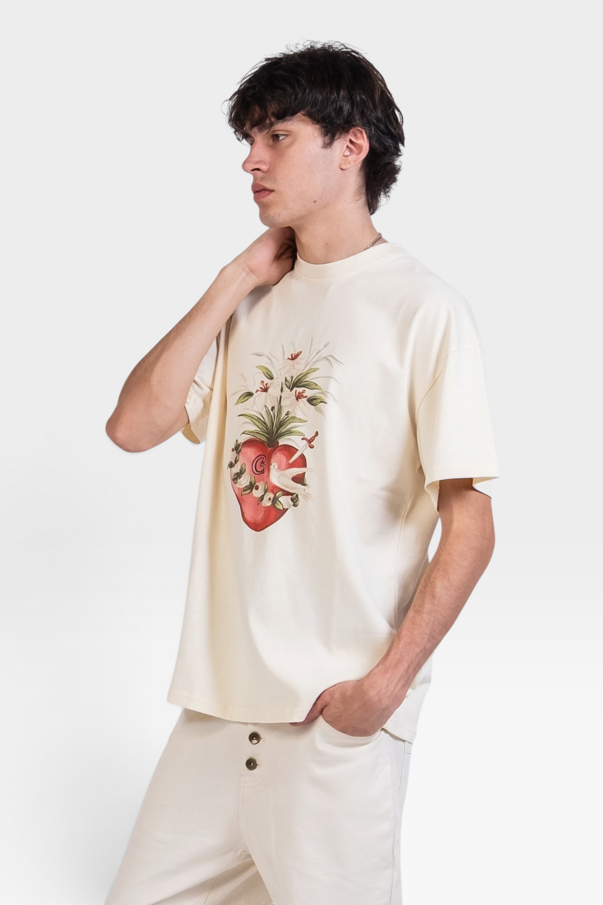 Graal « Heart » Cream T-Shirt