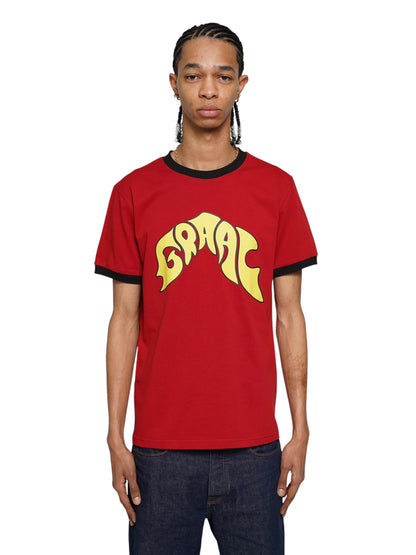 Ringed t-shirt rouge