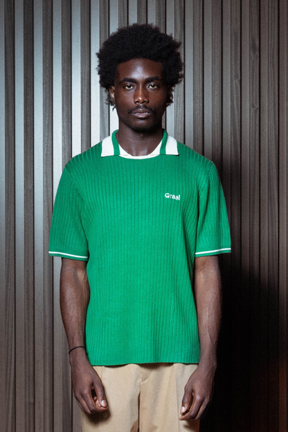 Green « Jersey » knit Polo Graal
