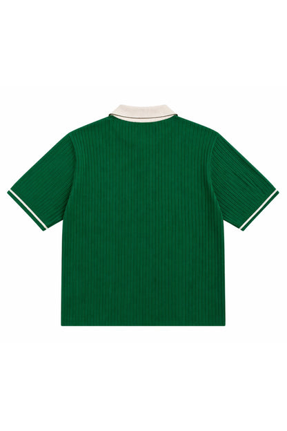 Green « Jersey » knit Polo Graal