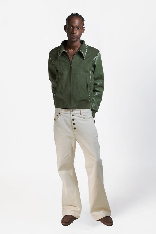 Graal "La Relique" Daim & Leather jacket