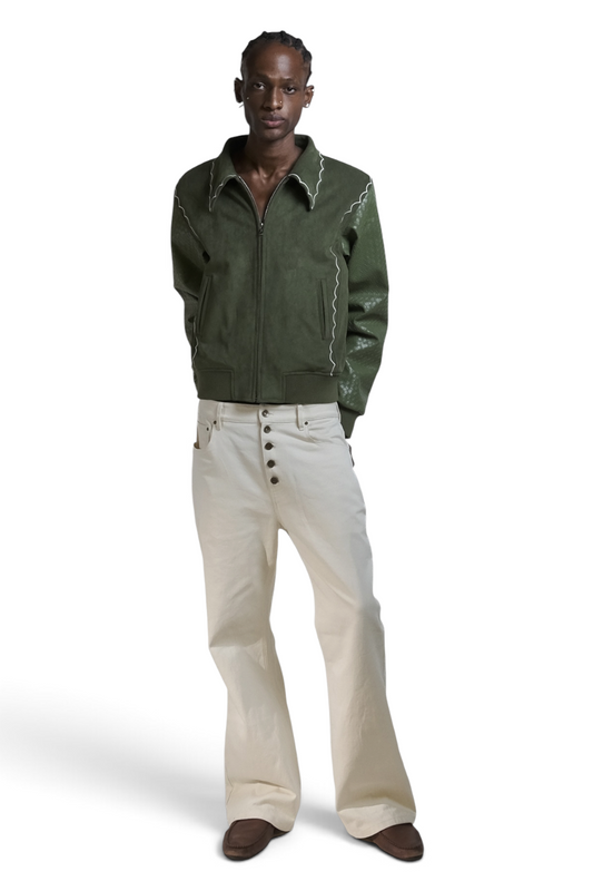 Graal "La Relique" Daim & Leather jacket