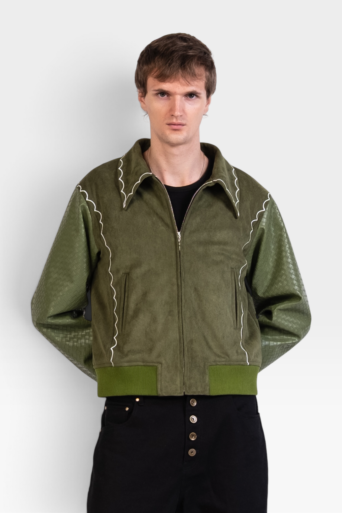 Graal "La Relique" Daim & Leather jacket