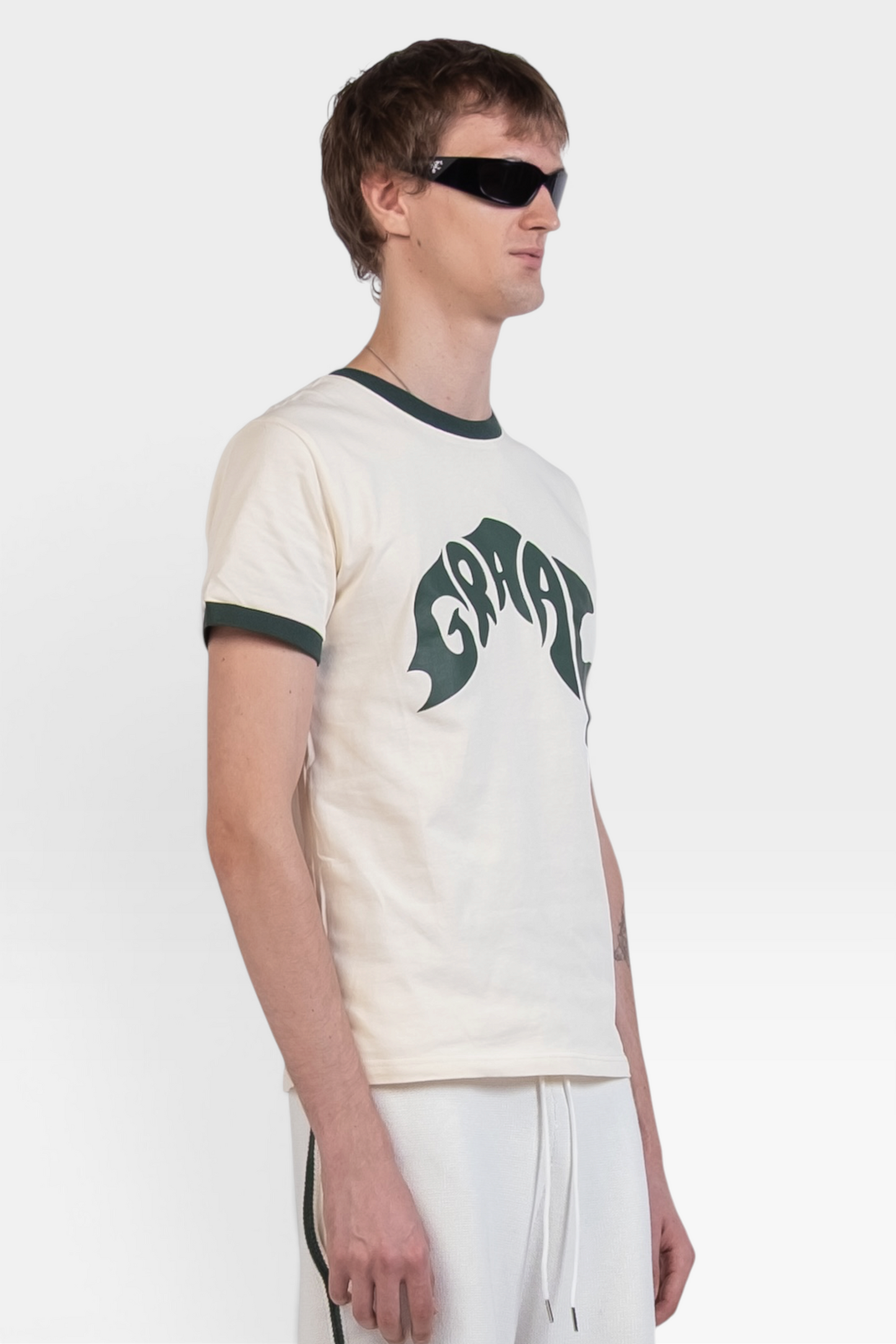 Graal Ringed Cream T-Shirt