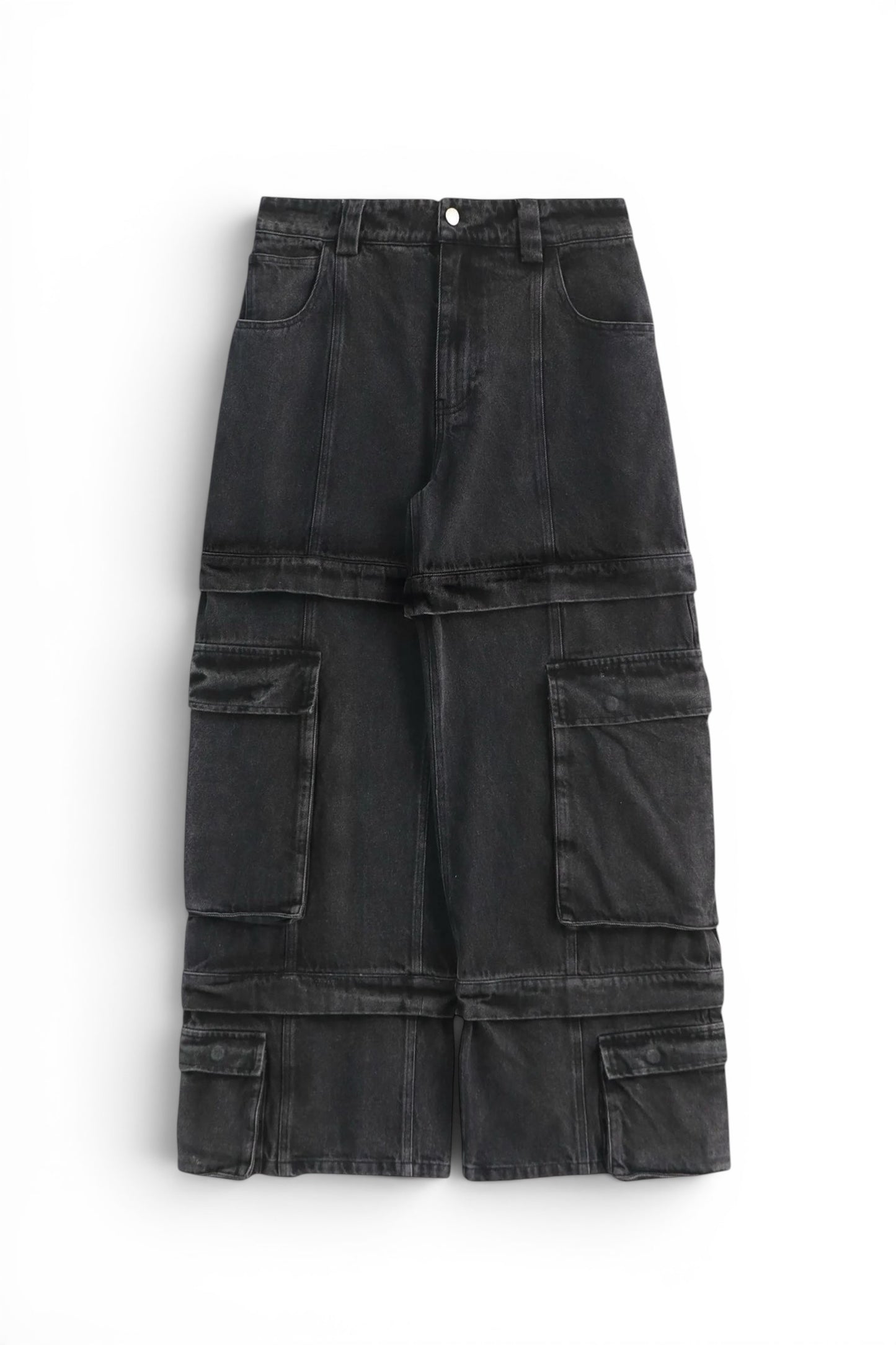 Graal « Calice » Heavy cargo black pant