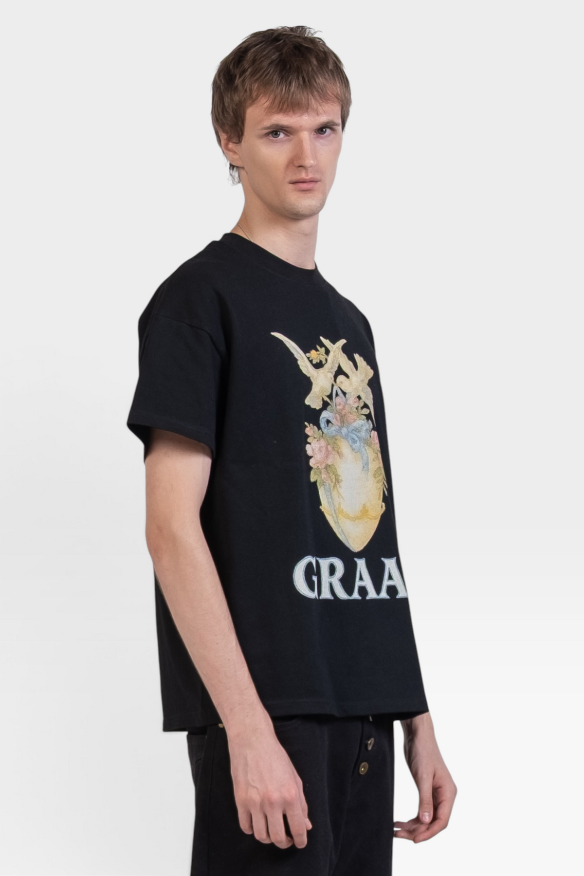 T-shirt noir Graal « Sacred Egg »