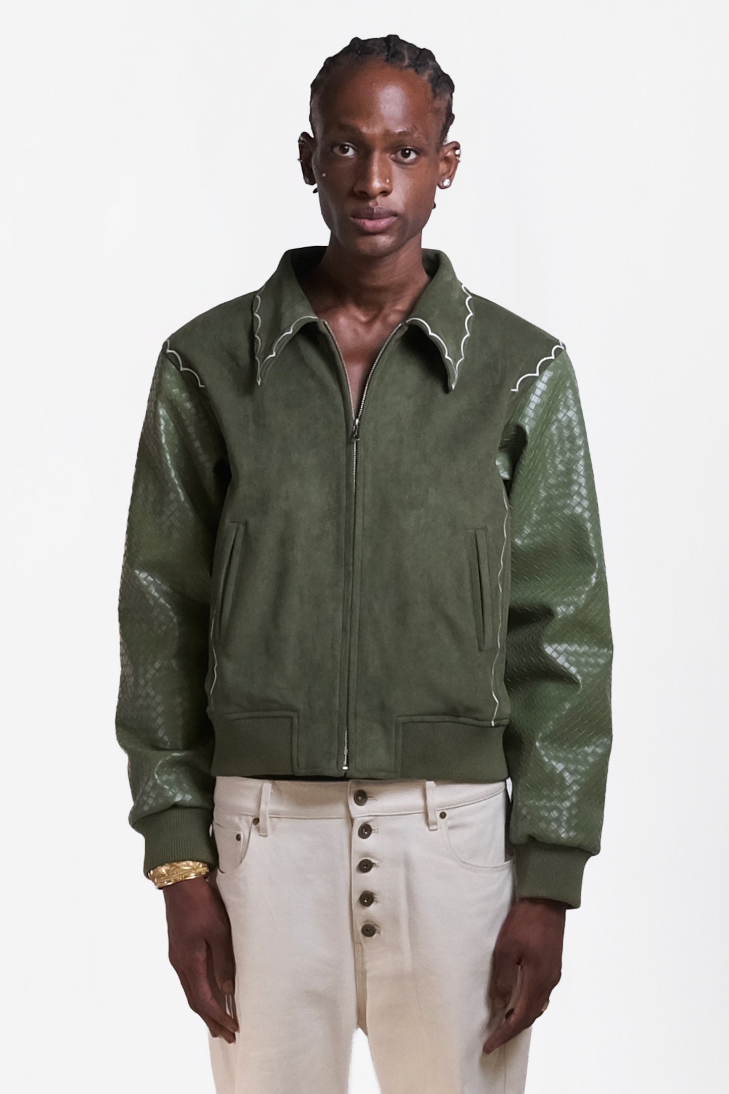 Graal "La Relique" Daim & Leather jacket