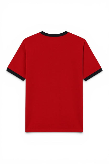 Ringed t-shirt rouge