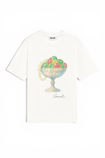 T-shirt blanc « Jewels Cup » Graal