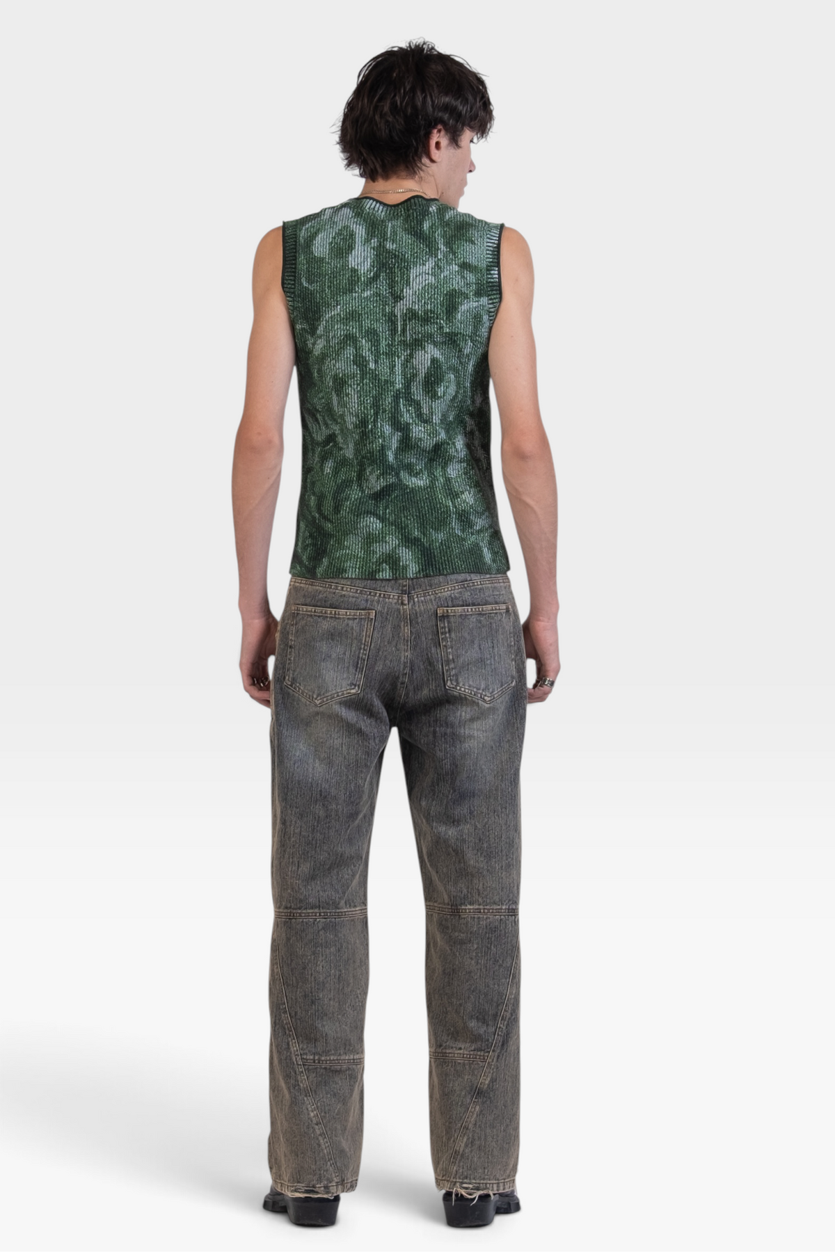 "Green Flowers" Knit