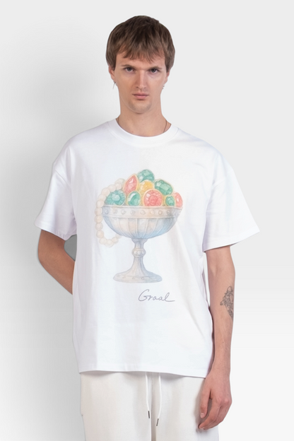 T-shirt blanc « Jewels Cup » Graal