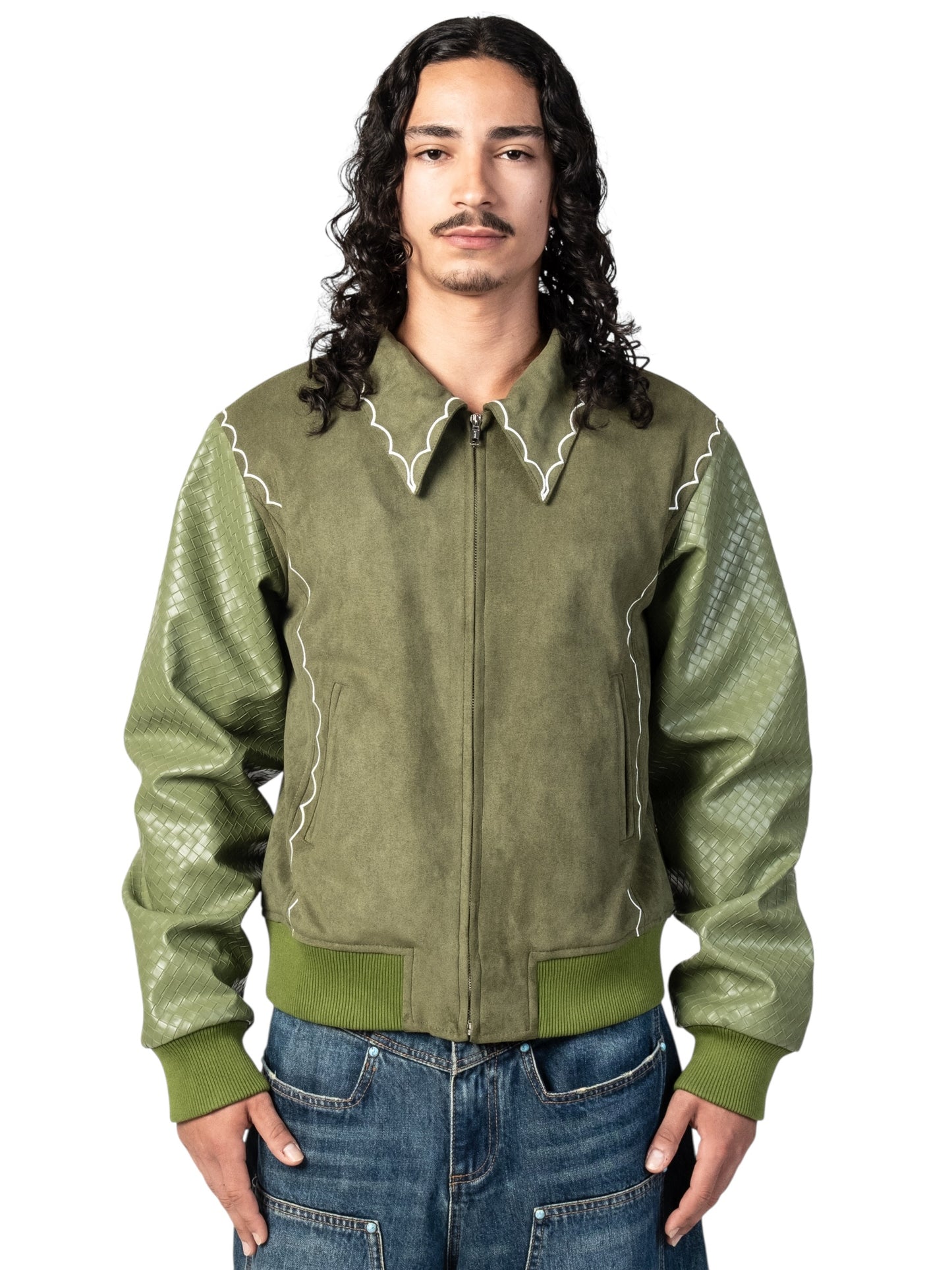 Graal "La Relique" Daim & Leather jacket