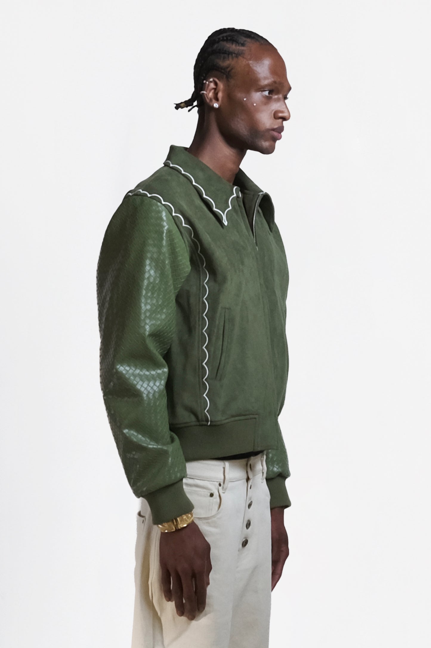 Graal "La Relique" Daim & Leather jacket