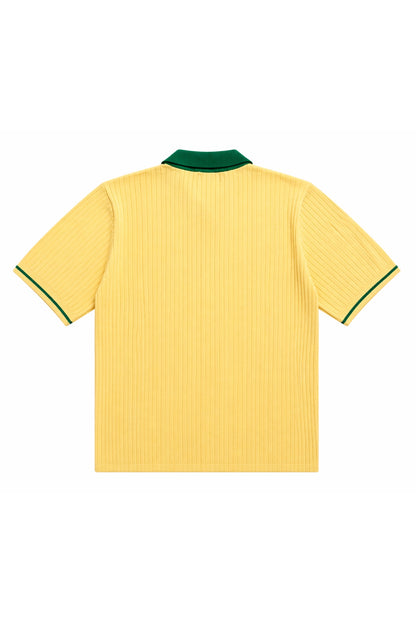 Yellow « Jersey » Knit Polo Graal