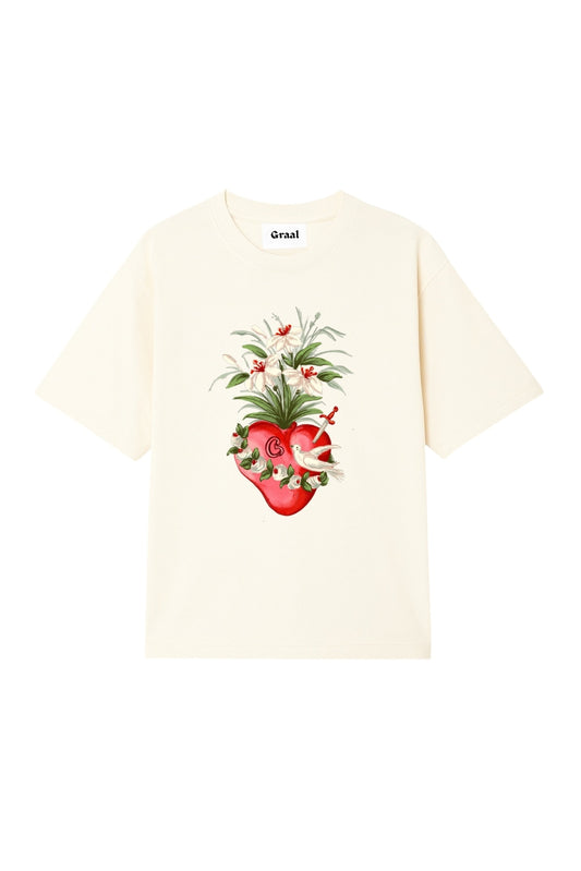 Graal « Heart » Cream T-Shirt