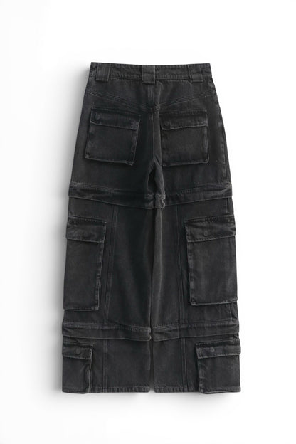 Graal « Calice » Heavy cargo black pant