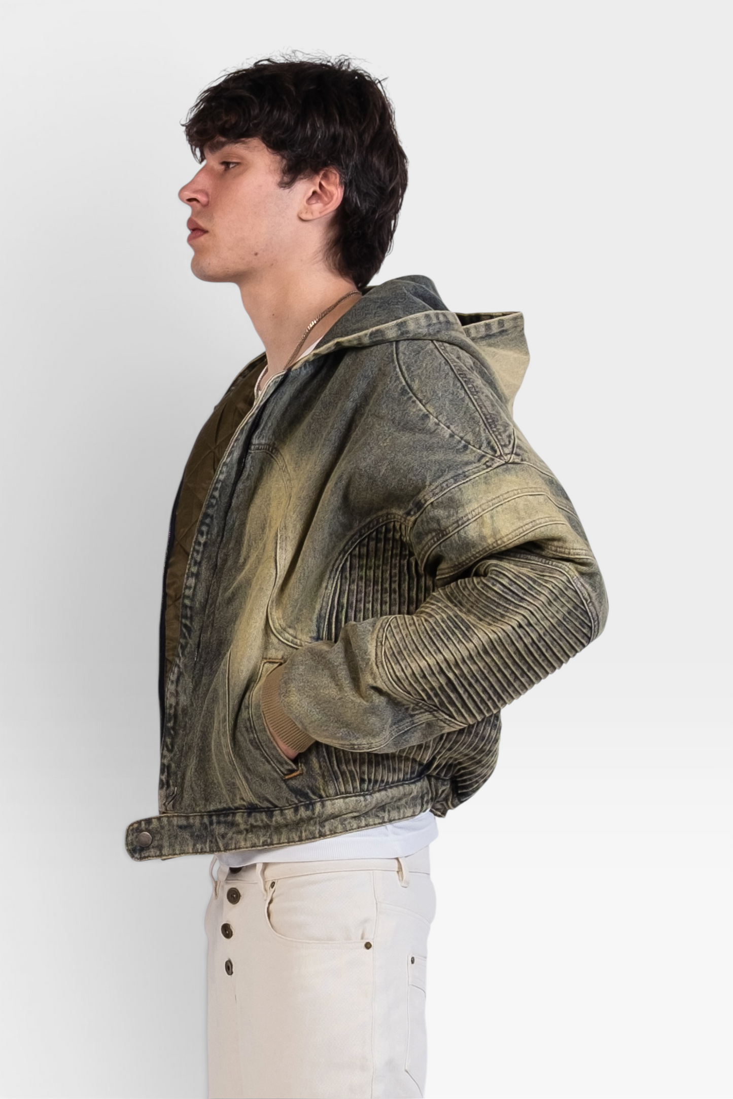 Graal « MAD » Denim padded jacket