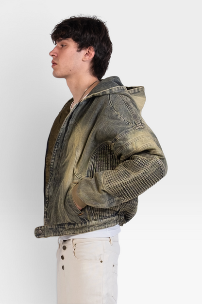 Graal « MAD » Denim padded jacket