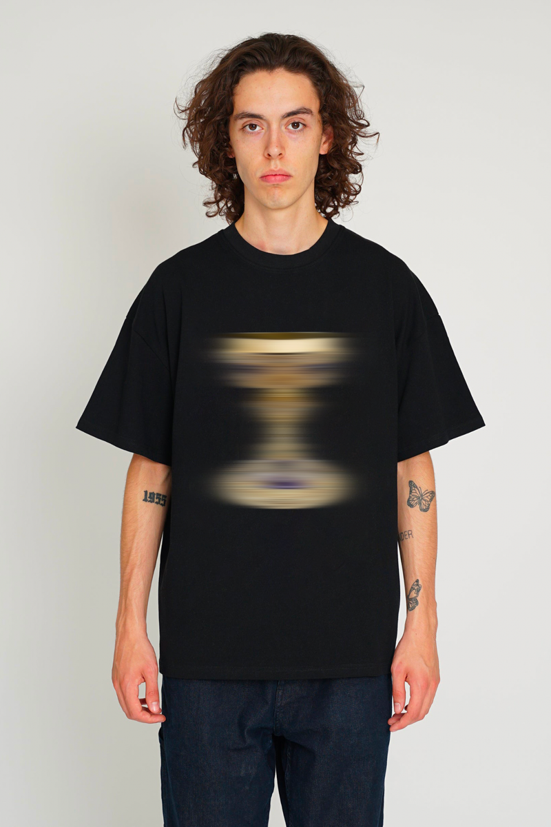 Graal Blue « Blurry » Black Tee