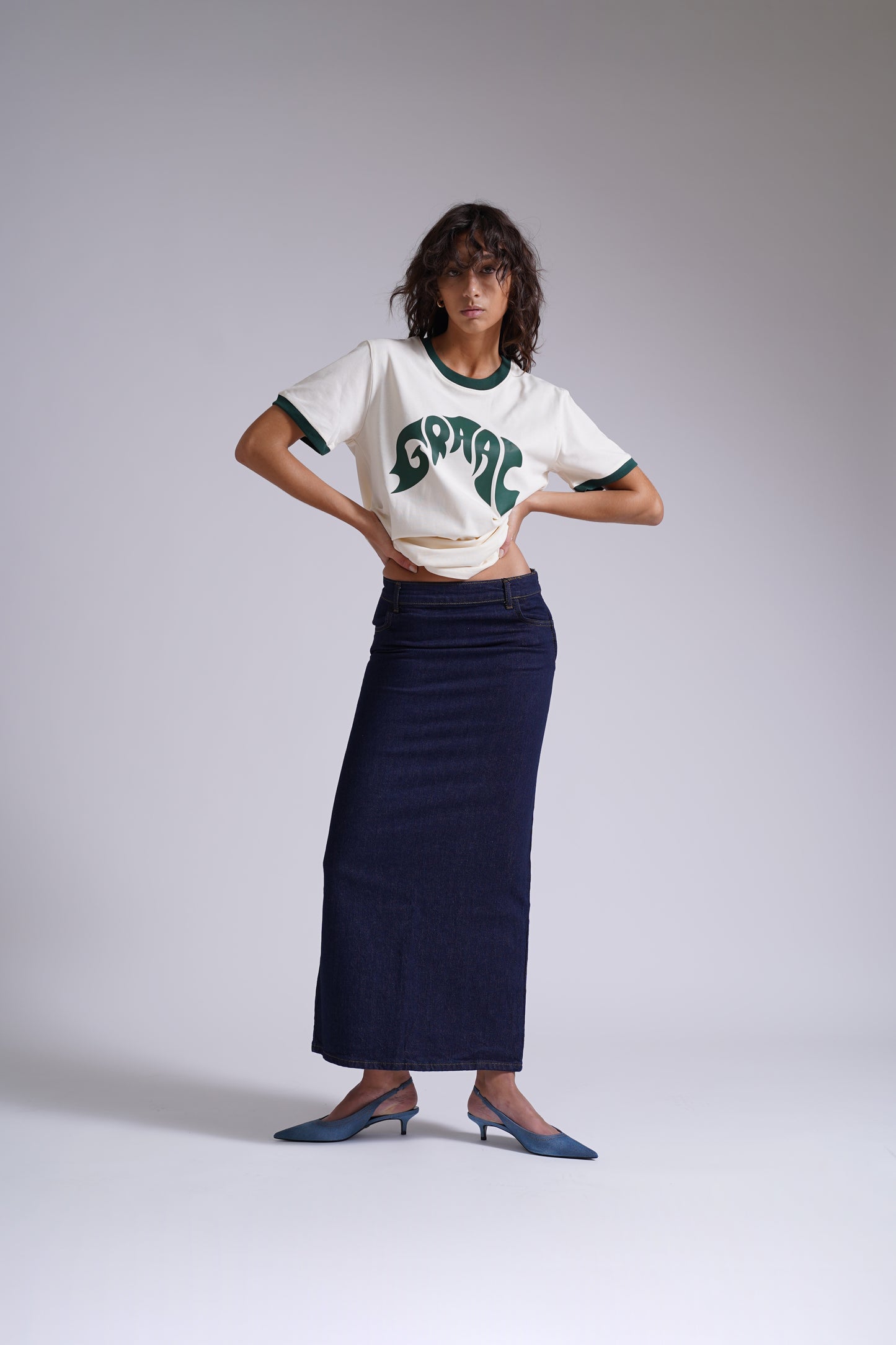 Graal Ringed Cream T-Shirt