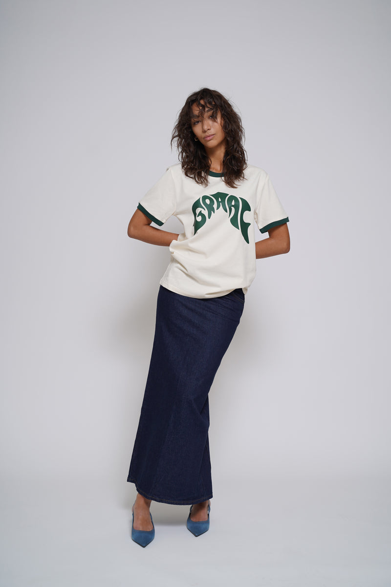 Graal Ringed Cream T-Shirt