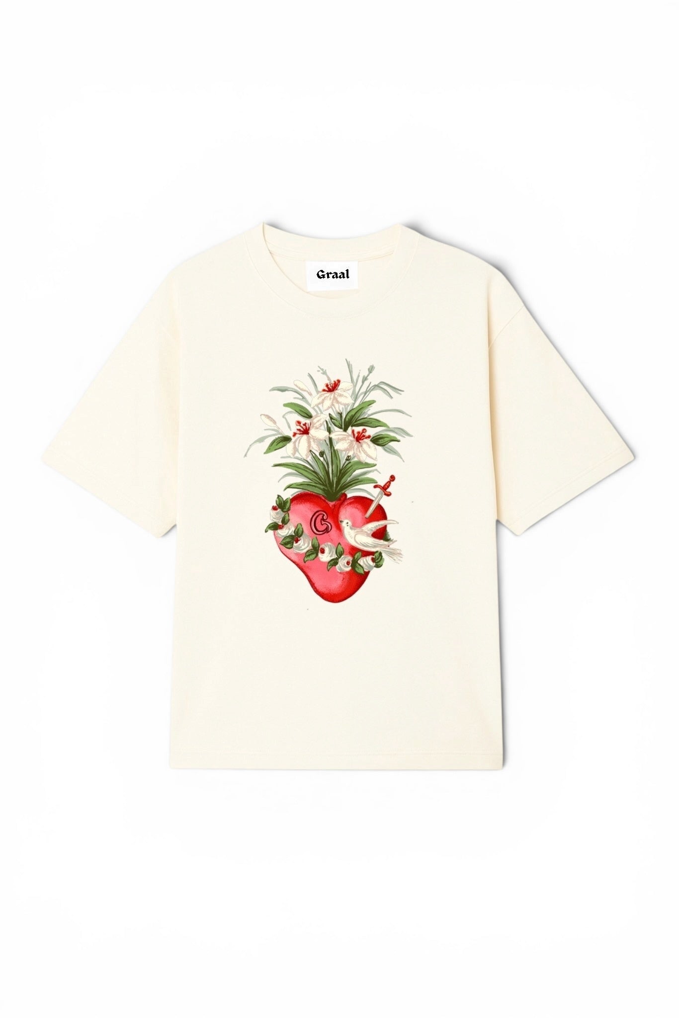Graal « Heart » Cream T-Shirt