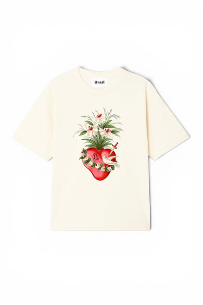 Graal « Heart » Cream T-Shirt