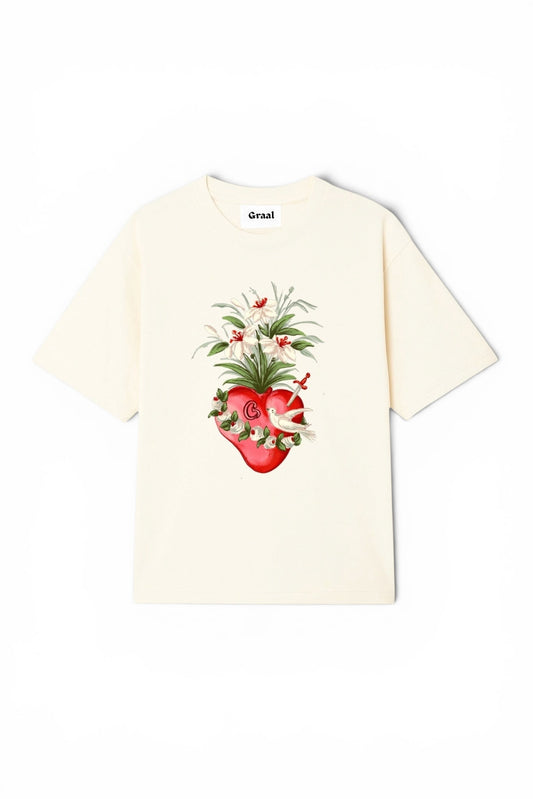 Graal « Heart » Cream T-Shirt