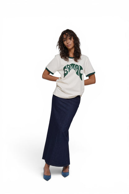 Graal Ringed Cream T-Shirt