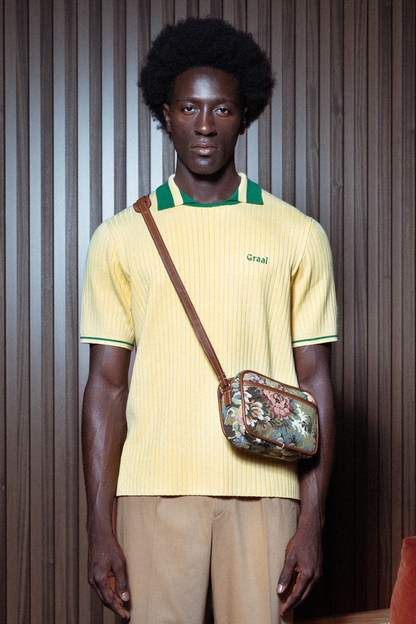 Yellow « Jersey » Knit Polo Graal