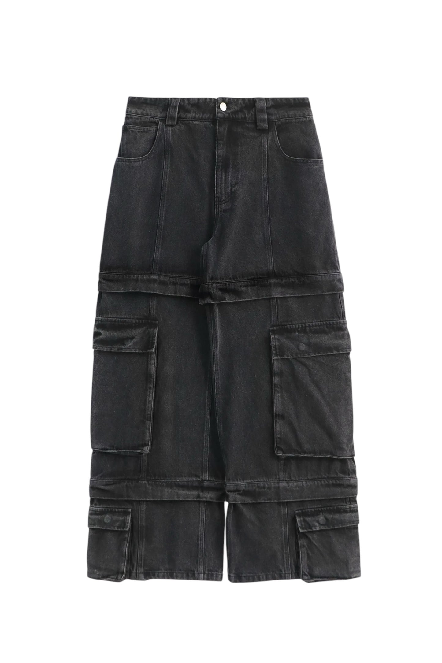 Graal « Calice » Heavy cargo black pant