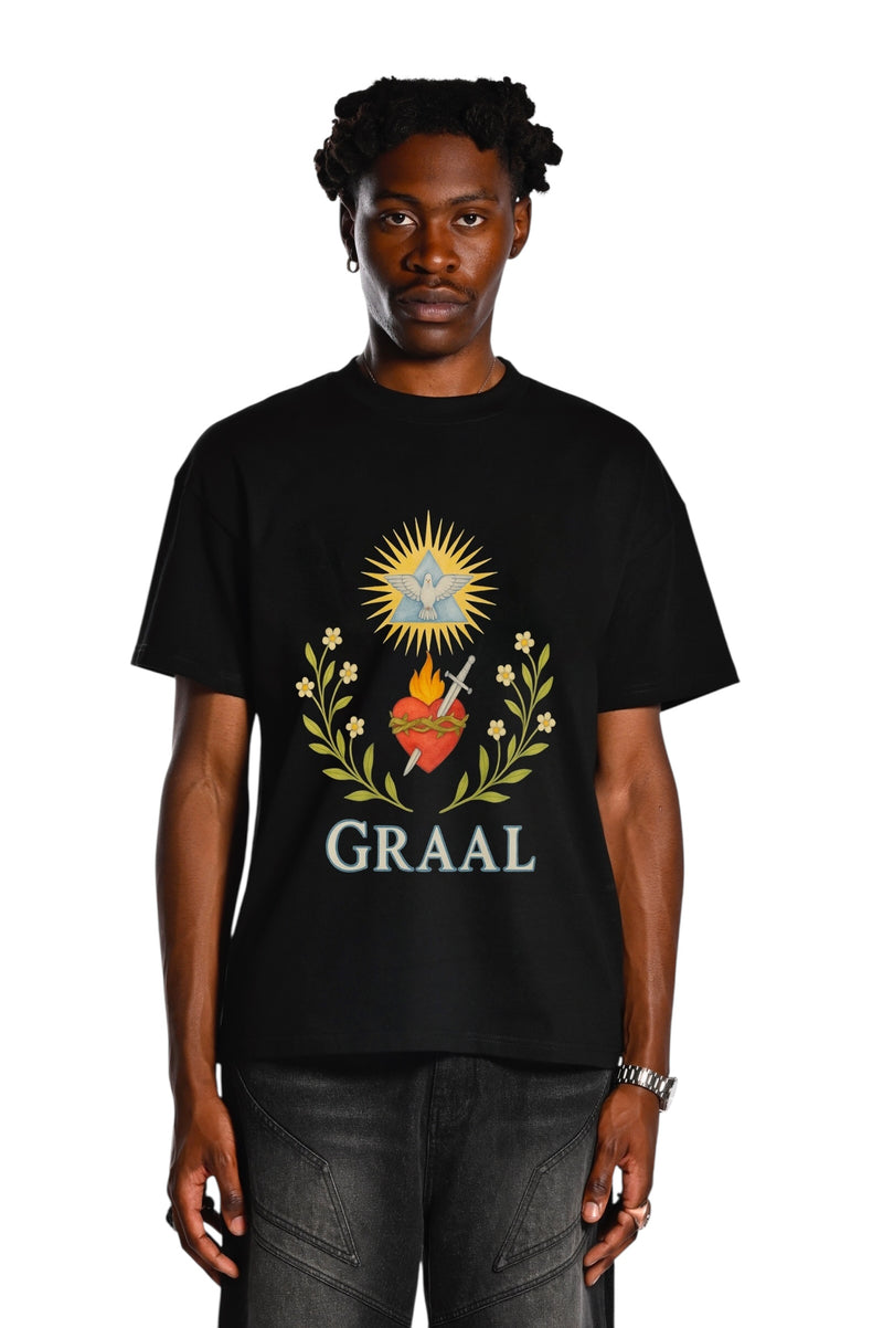 Graal « Angel Heart » Black T-shirt