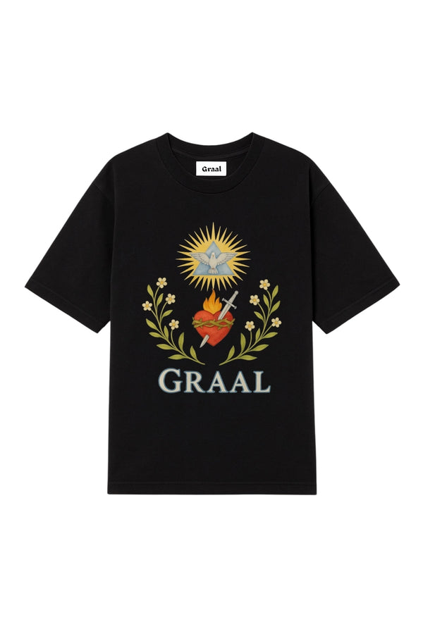 Graal « Angel Heart » Black T-shirt