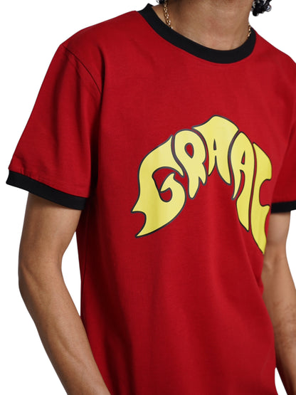 Ringed t-shirt rouge