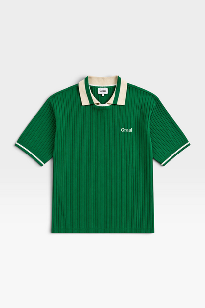 Green « Jersey » knit Polo Graal