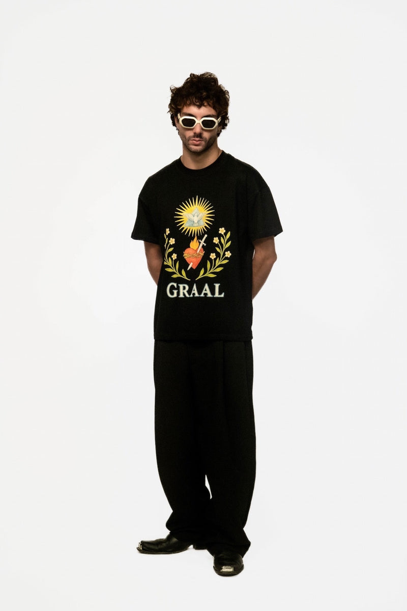 Graal « Angel Heart » Black T-shirt