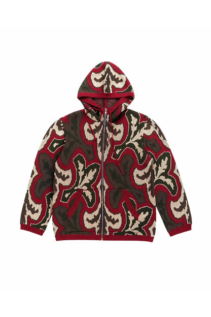 "Lys" Knit zip hoodie Graal