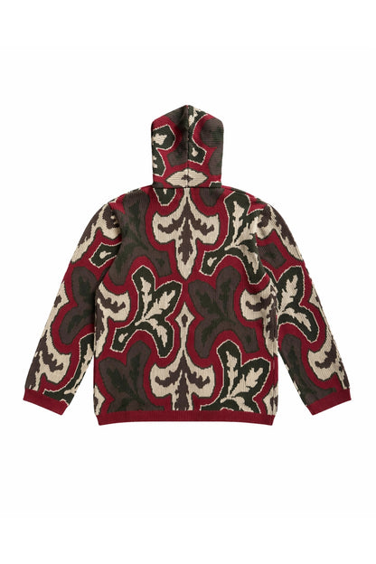 "Lys" Knit zip hoodie Graal