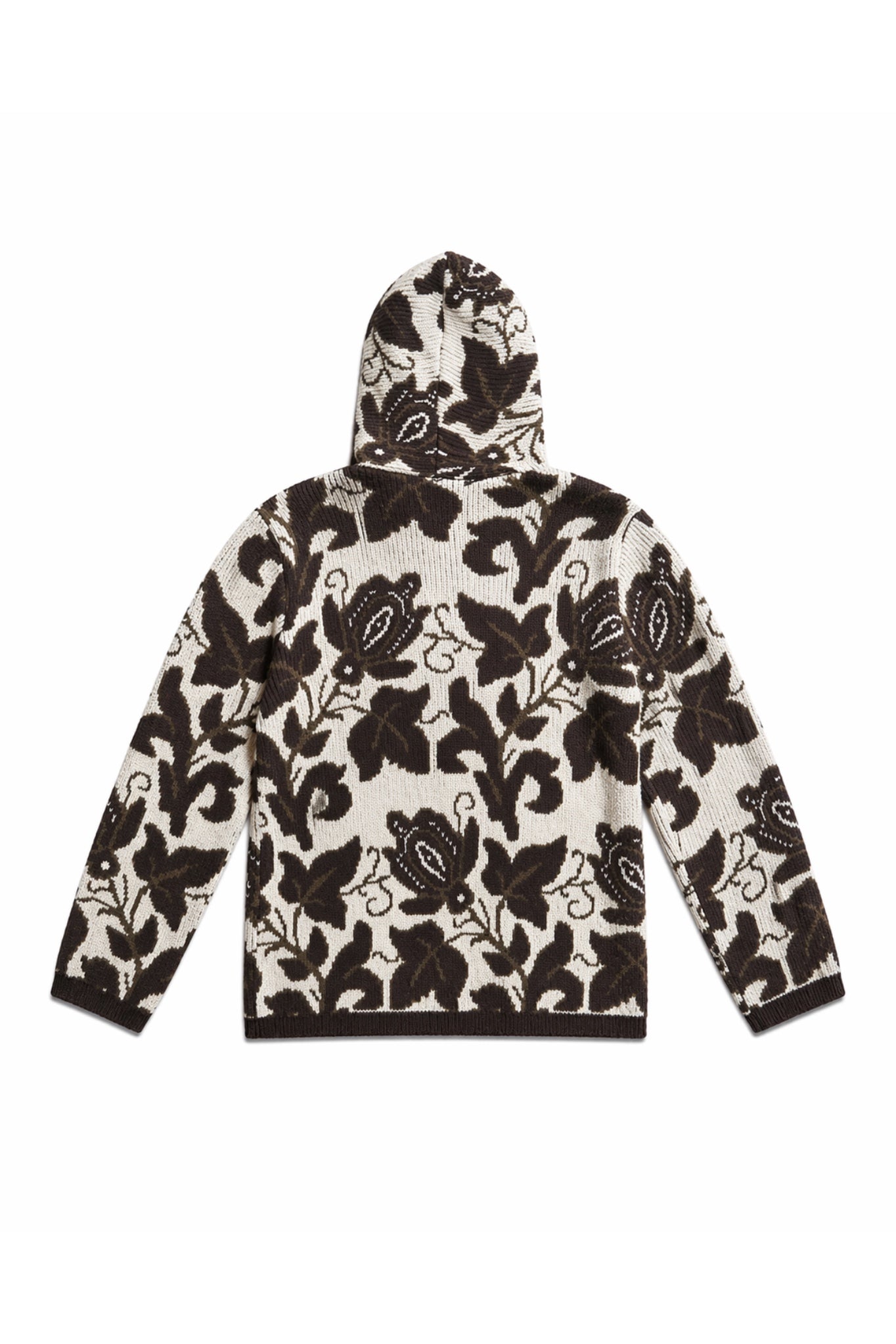 "Flora" Knit zip hoodie Graal