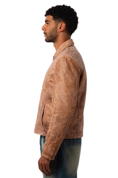 Veste en cuir de veau « Creepers »
